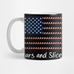 Slice into Patriotic Flavor with our 'Stars and Slices' design Mug